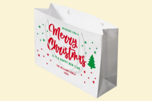 TG05 Túi Giấy In Hoạ Tiết Noel 18 x 8 x 22 cm