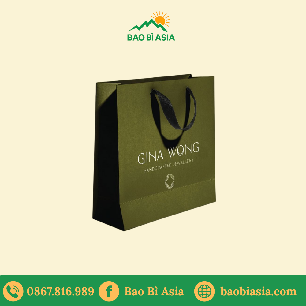 TG08 Túi Giấy Couche In Logo Doanh Nghiệp 38 x 13 x 30 cm