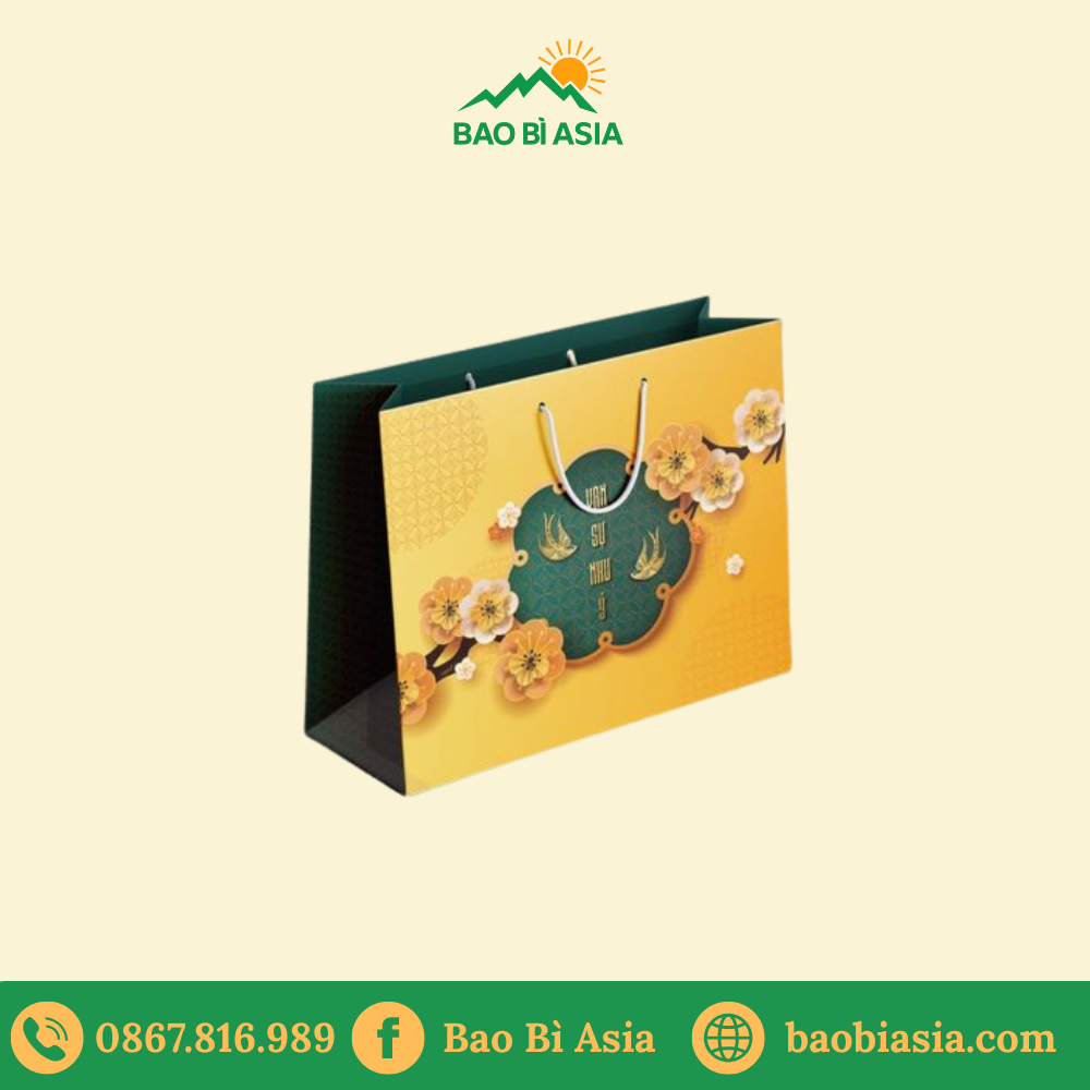 TG21 Túi Giấy Đựng Bánh Trung Thu 18 x 8 x 22 cm