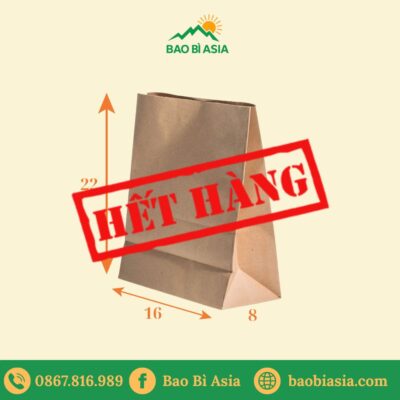 TK03 Túi Kraft đựng bánh sandwich 16×8×22