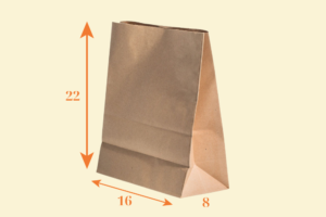 TK03 Túi Kraft đựng bánh sandwich 16×8×22