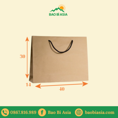 TK04 Túi Kraft nâu size XL 40×14×30