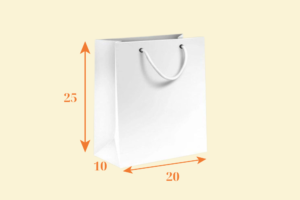 TK12 Túi Kraft thời trang mini 20×10×25