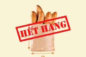 TK13 Túi Kraft đựng bánh mì 10×8×22