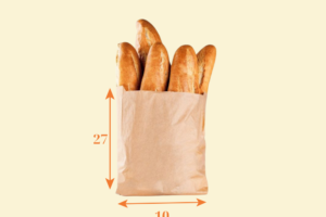 TK13 Túi Kraft đựng bánh mì 10×8×22