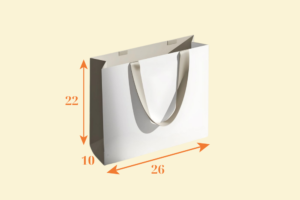 TK18 Túi Kraft có quai lụa cao cấp 26×10×22