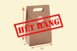 TK25 Túi Kraft đựng bánhkẹo handmade 14×6×18