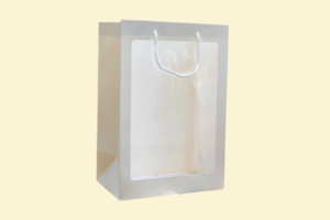 TQ09 Túi giấy đựng quà có cửa sổ mica trong suốt 25 x 12 x 30 cm
