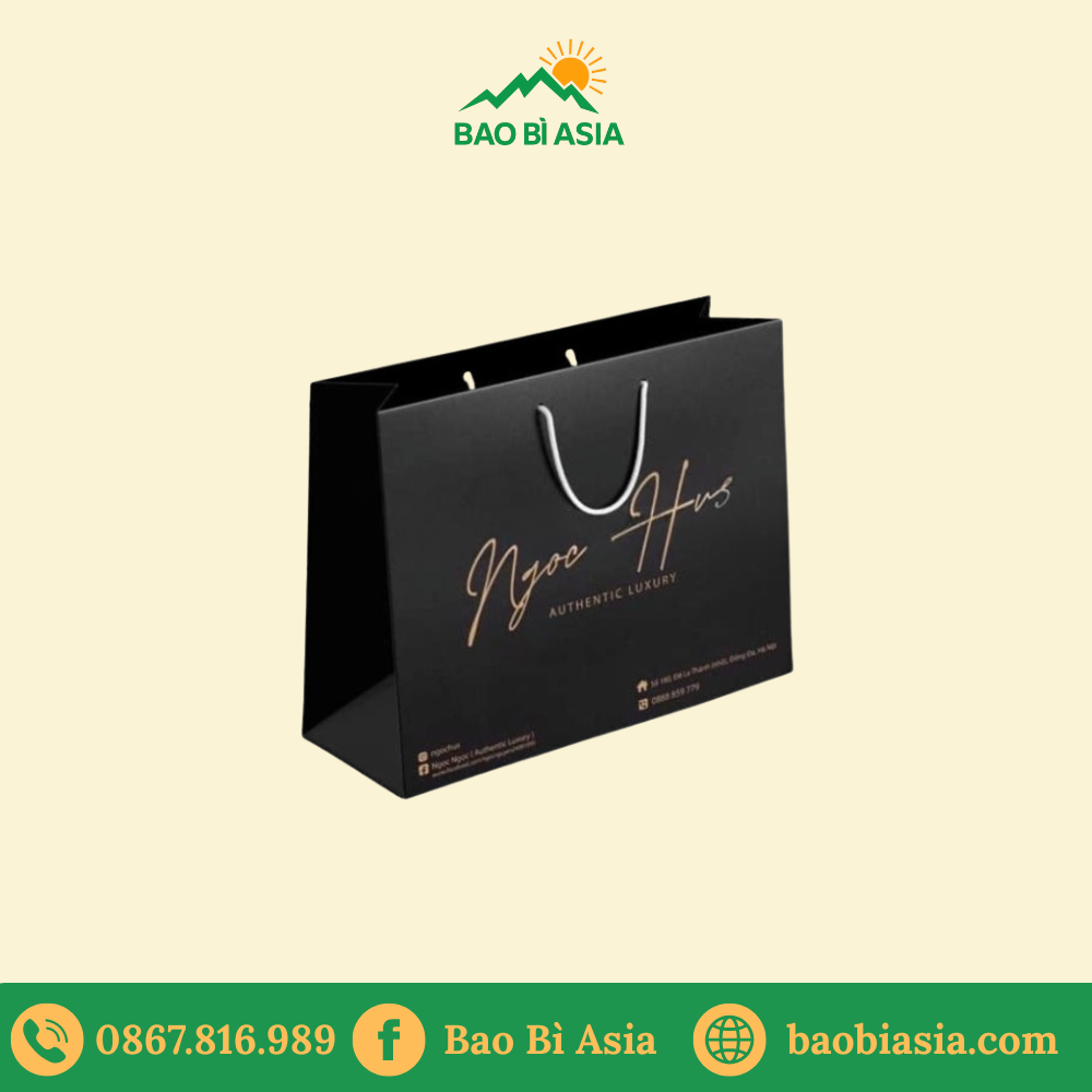 TQ20 Túi giấy tối giản tinh tế 25 x 10 x 30 cm