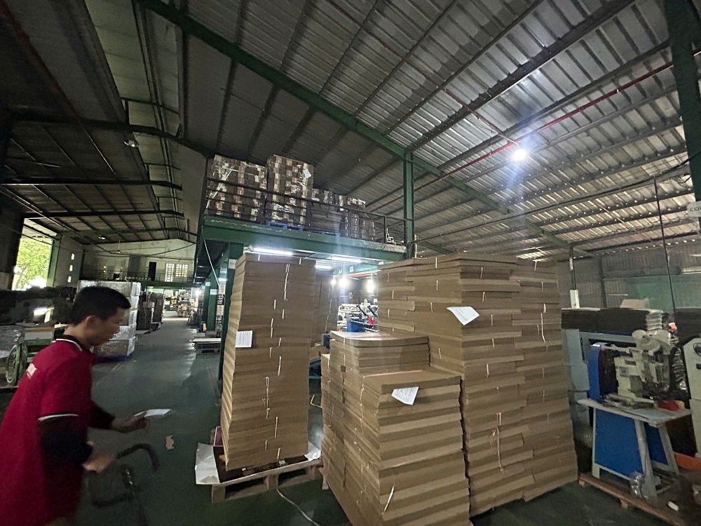 Hình ảnh bao bì thùng Carton tại xưởng Bao Bì Asia