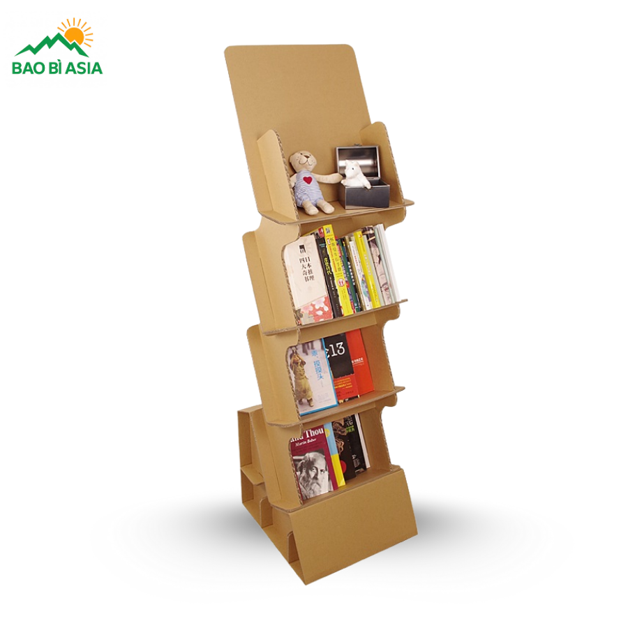 Kệ sách từ giấy carton