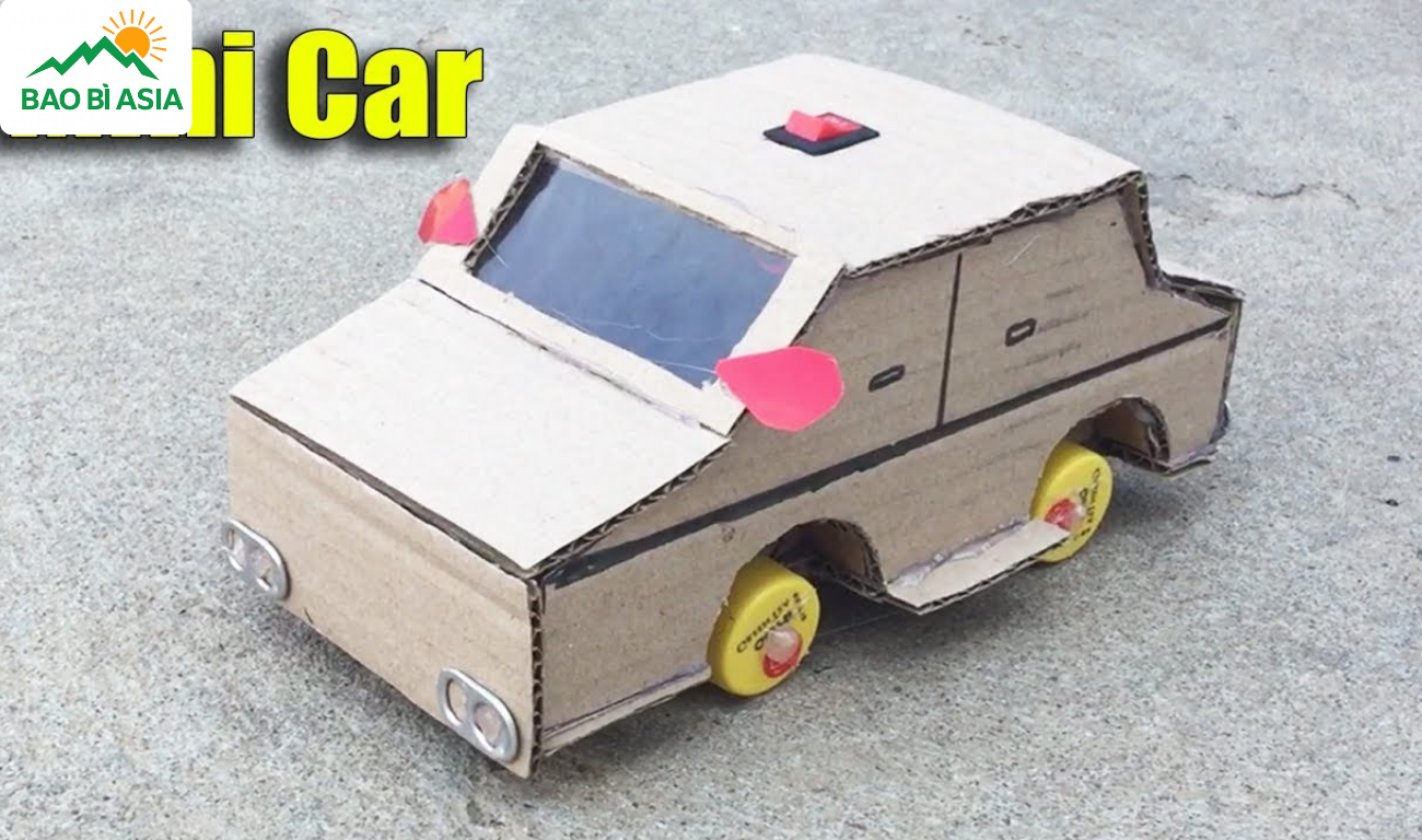 Ô tô cho bé từ bìa carton