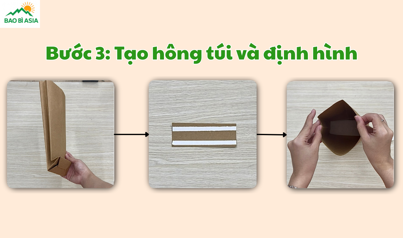 Cách làm túi giấy: Bước 3