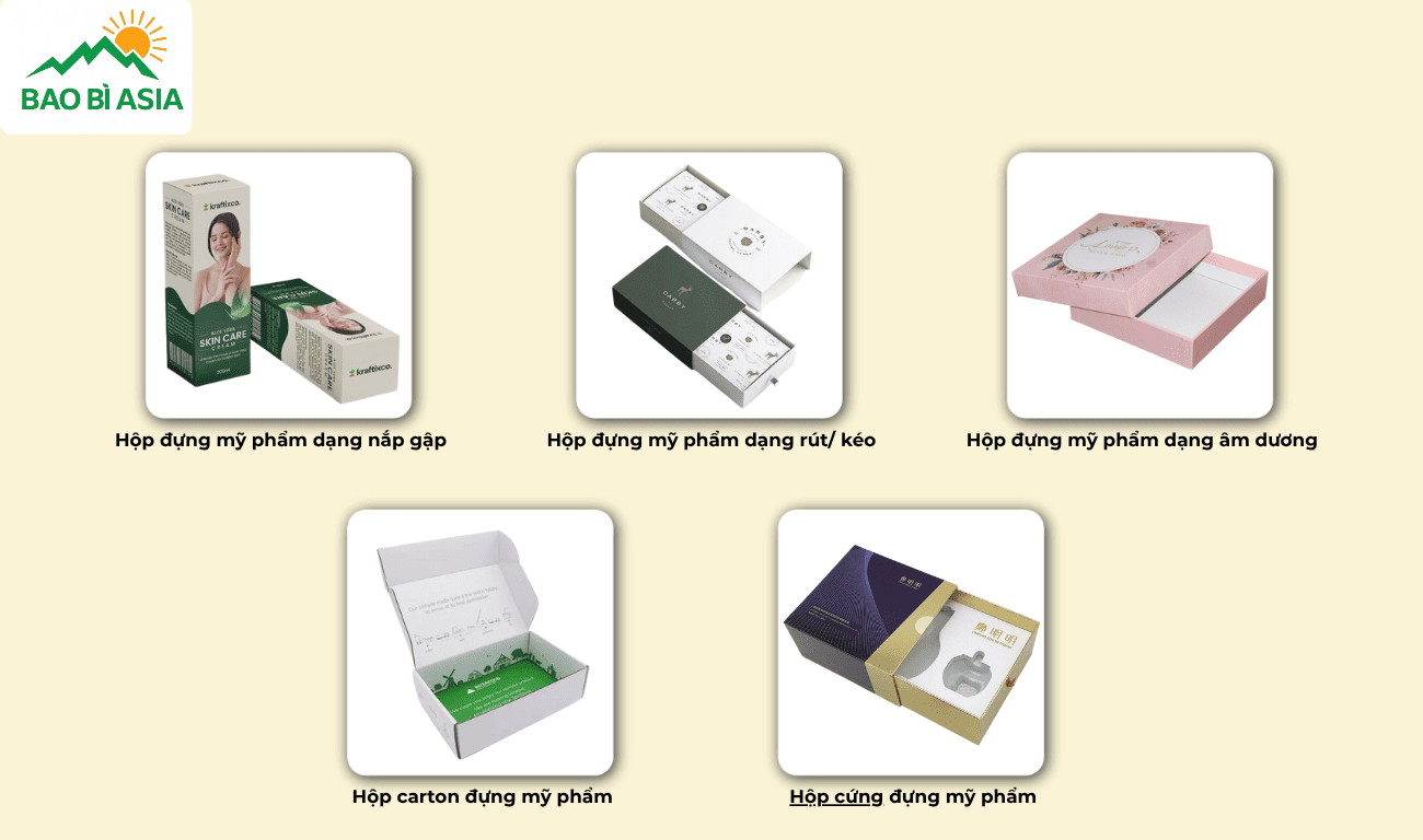 Các loại hộp đựng mỹ phẩm