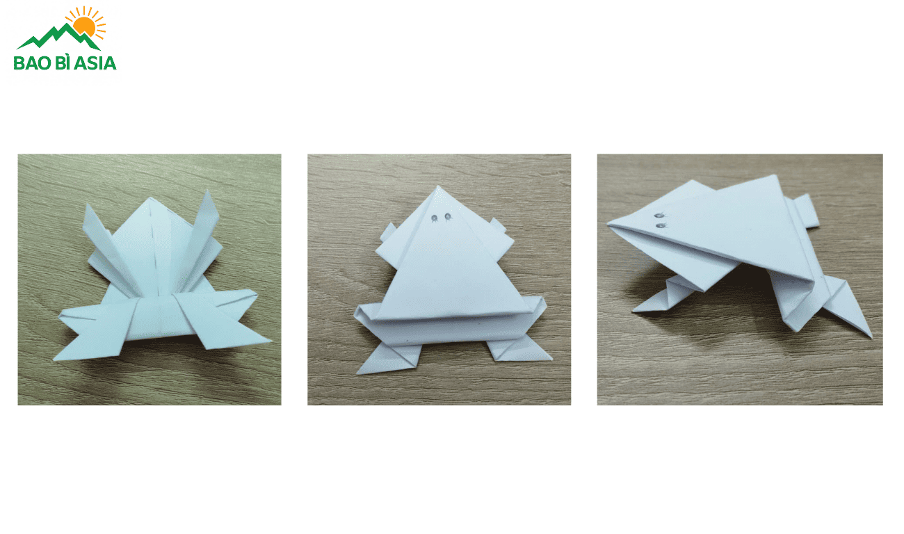 Ếch origami Bước 18