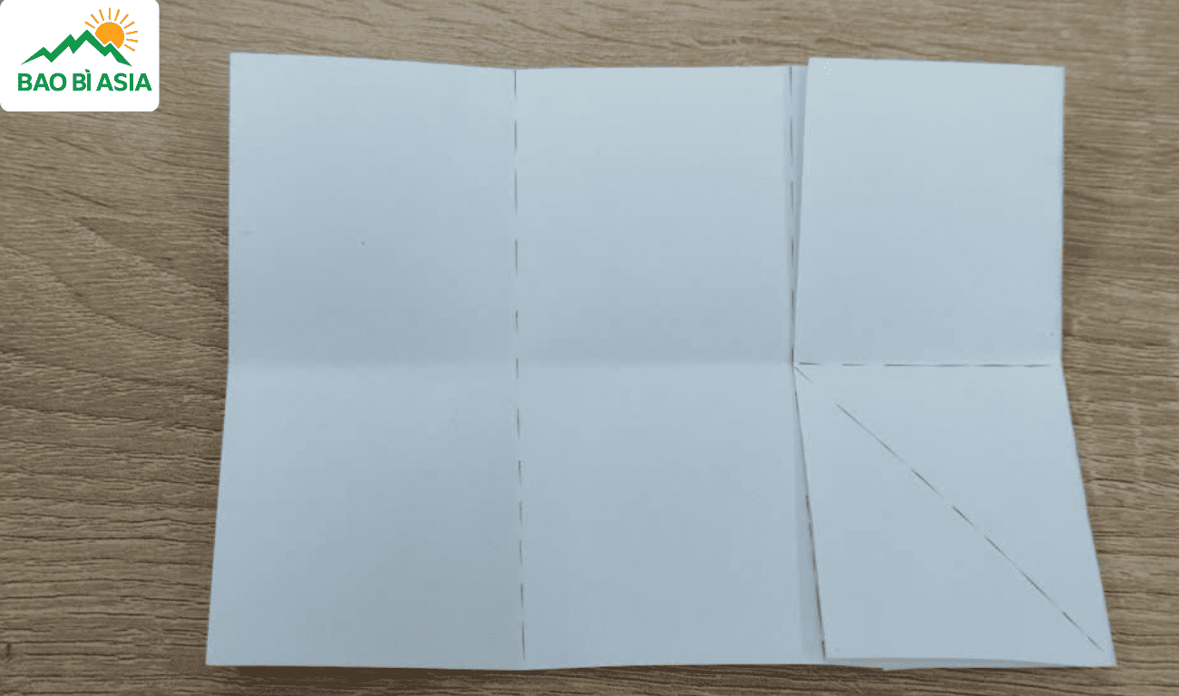 Ếch origami Bước 2