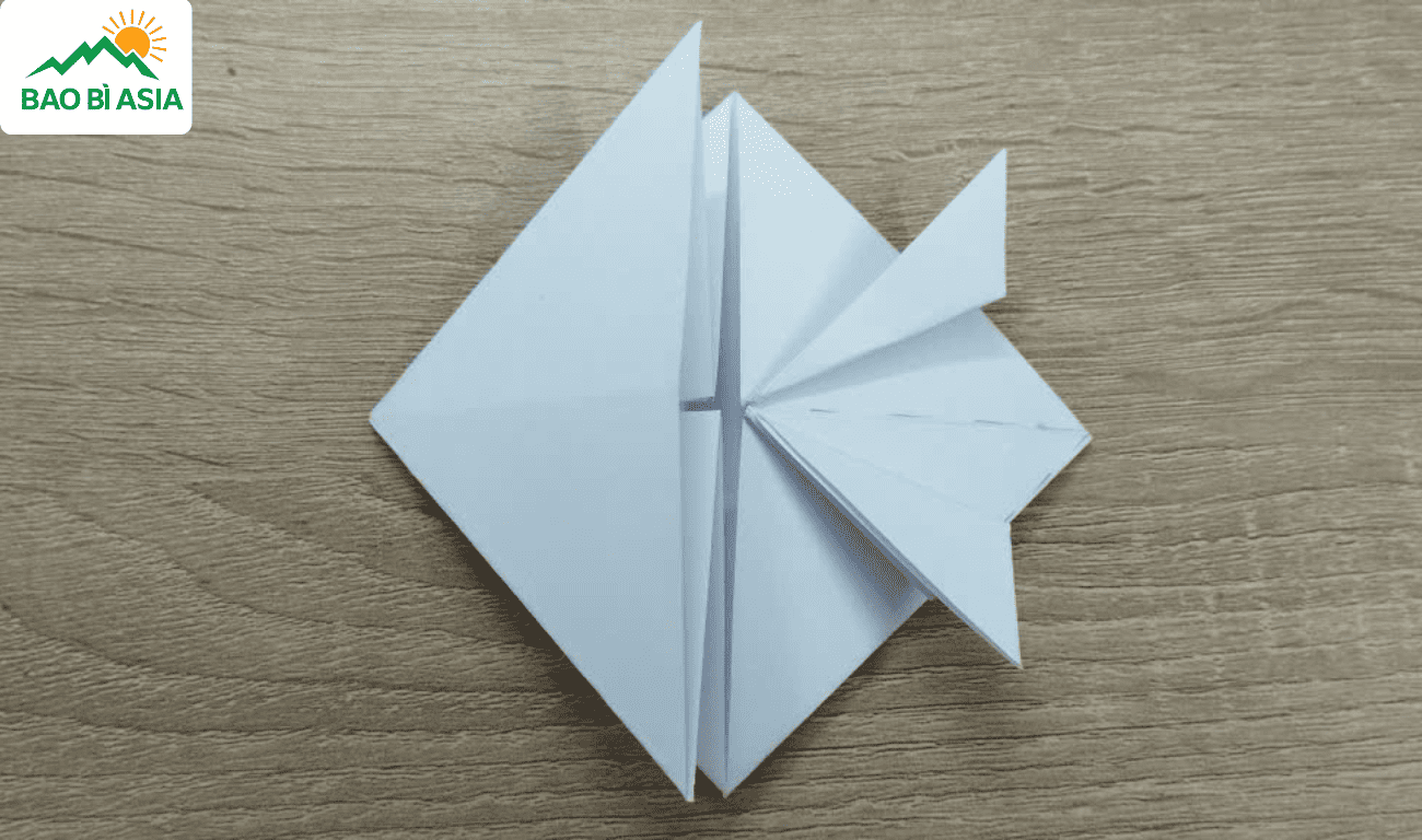 Ếch origami Bước 9