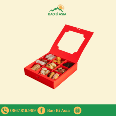 HGB18 - Hộp Giấy 9 Ngăn Đựng Bánh