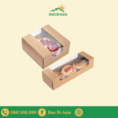 HGB22 - Hộp Giấy Đựng Bánh Gateaux