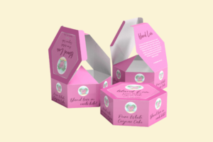 HGB24 - Hộp Giấy Đựng Bánh Hình Lục Giác