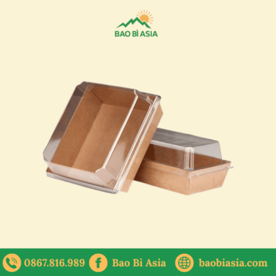 HGB25 - Hộp Giấy Kraft Đựng Bánh Kẹo