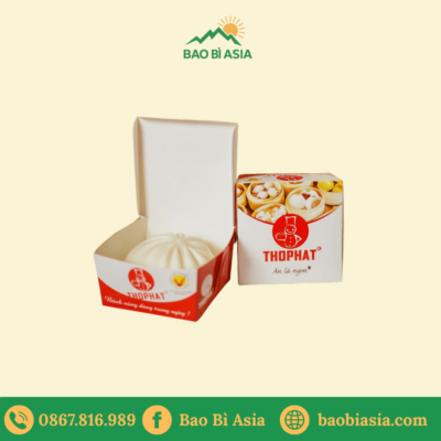 HGB30 - Hộp Giấy Đựng Bánh Bao
