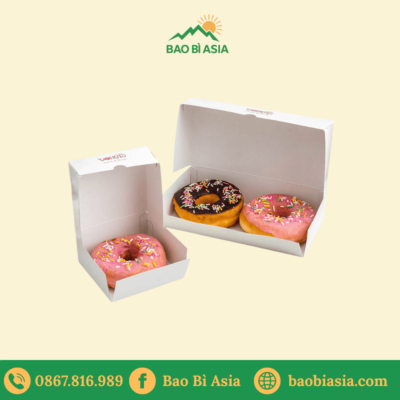 HGB6 - Hộp Đựng Bánh Donut