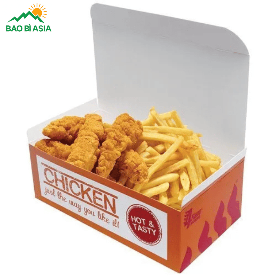 Hộp đựng gà rán mẫu 10