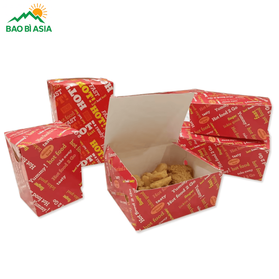 Hộp đựng gà rán mẫu 12