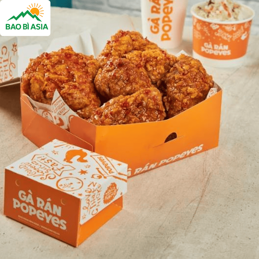 Hộp đựng gà rán mẫu 2