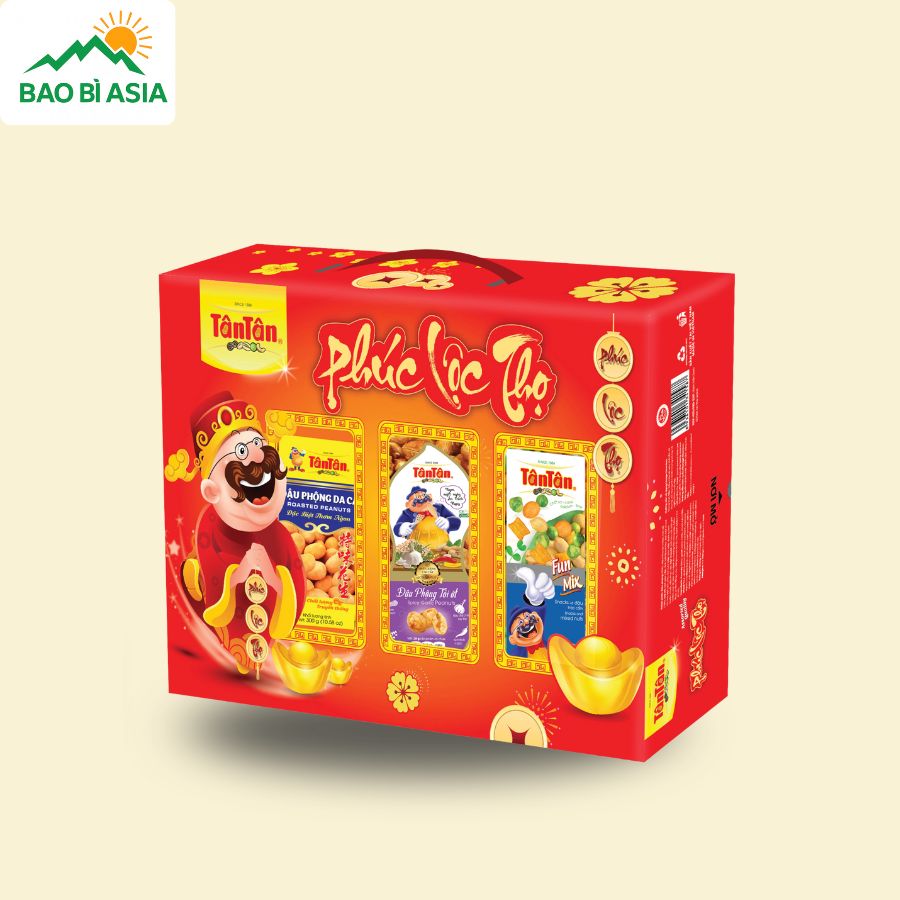 HQT24 - Hộp Đựng Quà Tết Phúc Lộc Thọ