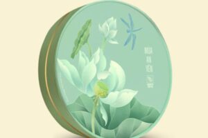 HQT01 - Hộp Đựng Quà Tết Tròn Hoa Sen