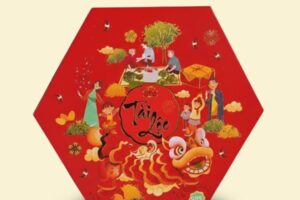 HQT04 - Hộp Đựng Quà Tết Lục Giác Tài Lộc