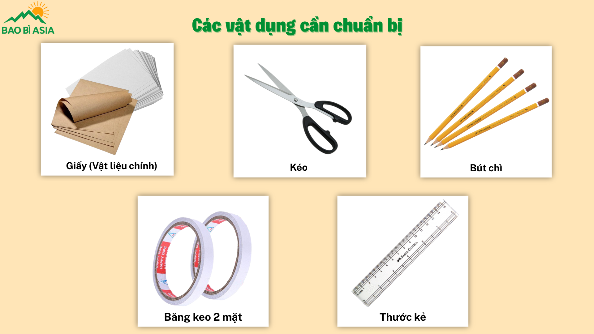 Các vật dụng cần chuẩn bị