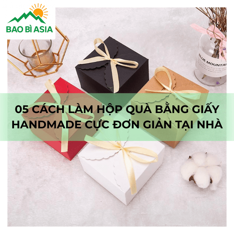Cách làm hộp quà bằng giấy