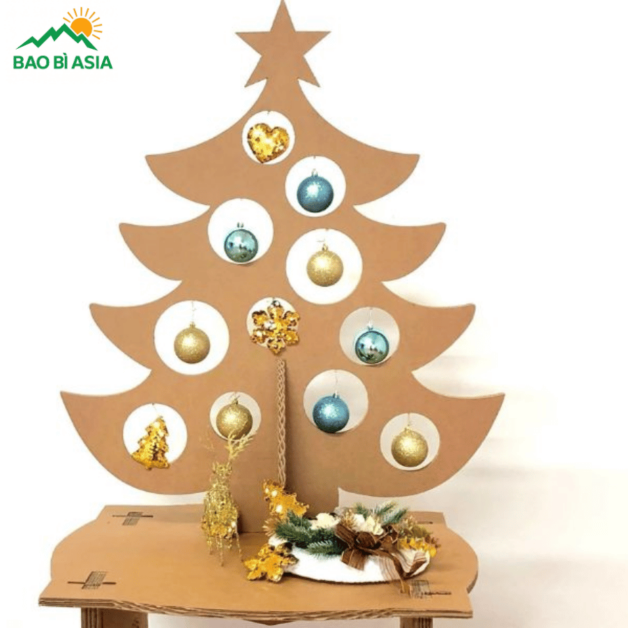 Mẫu cây thông Noel bằng giấy 4