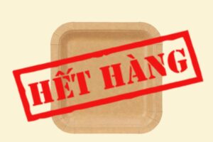 ĐG015 – Đĩa giấy kraft vuông 15 × 15 cm