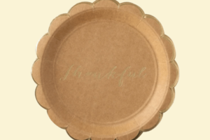 ĐG05 - Đĩa giấy tròn viền hoa 25 cm