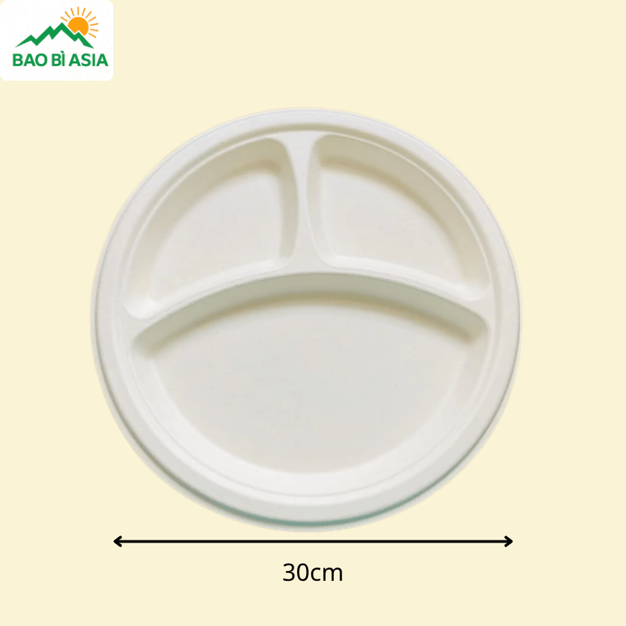 ĐG07 - Đĩa giấy tròn có ngăn 30 cm