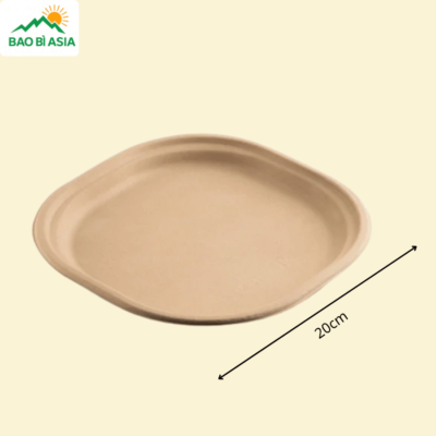 ĐG017 - Đĩa giấy vuông bo góc 20 × 20 cm