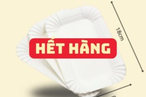 Đĩa giấy kraft hình chữ nhật
