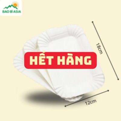 Đĩa giấy kraft hình chữ nhật