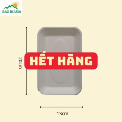 Đĩa giấy bã mía hình chữ nhật