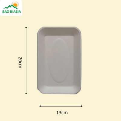 ĐG021 - Đĩa giấy chữ nhật 20 × 13 cm