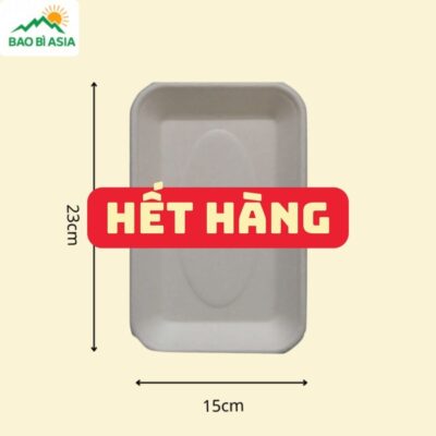 Đĩa giấy bã mía hình chữ nhật