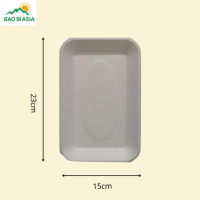ĐG022 - Đĩa giấy chữ nhật 23 × 15 cm