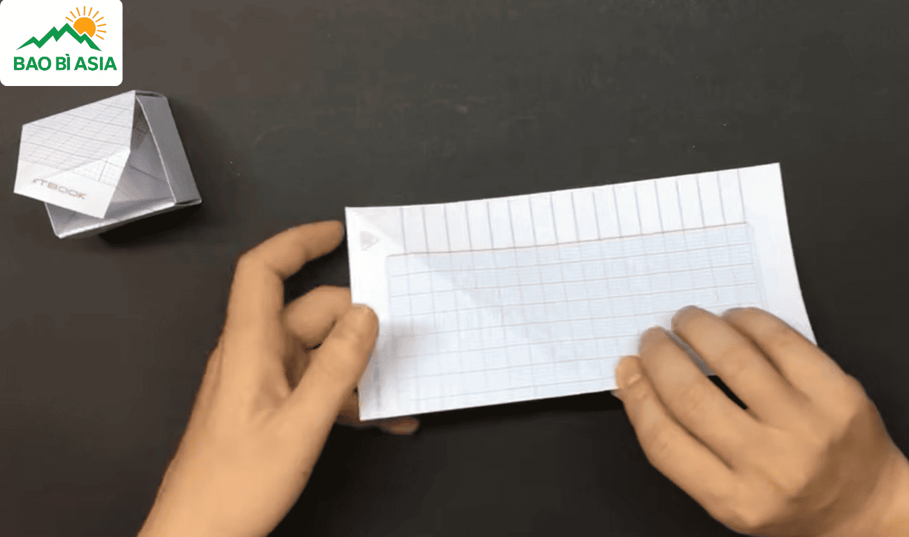 Gấp ngang và dọc