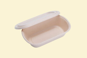 Hộp bã mía 1 ngăn hình oval 800ml