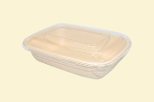 Hộp bã mía 750ml nắp nhựa PP