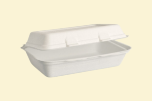 Hộp bã mía nắp liền 1 ngăn 1000ml